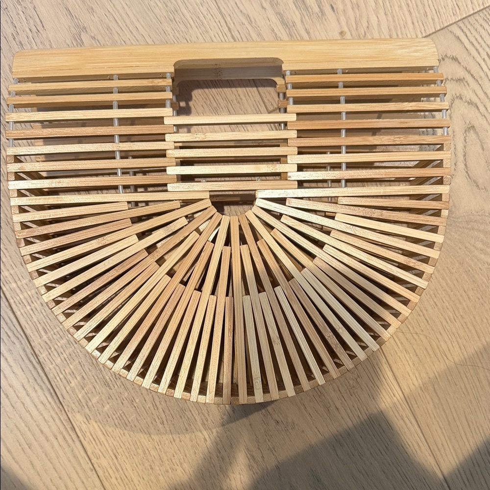 Elegant Tan Bamboo Women Bag